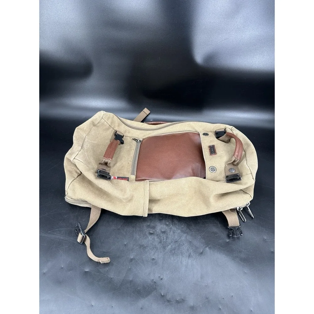 Witzman Recreation Canvas Travel‎ Convertible Backpack Carryon Duffle Bag